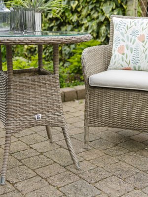 LG Outdoor Monaco Sand 2 Seat Bistro Set - Shop - Skylark Garden Centre