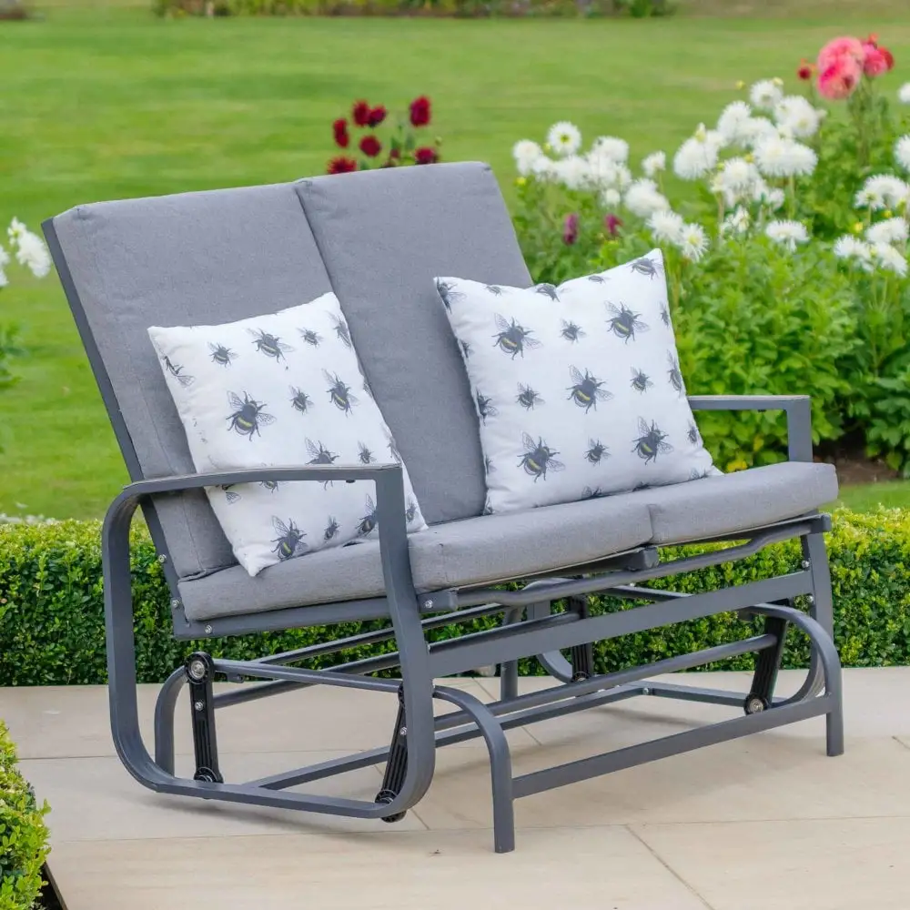 LG Outdoor Turin Cushioned Glider - Shop - Skylark Garden Centre