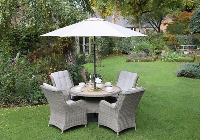 Supremo Lyra 4 Seat Round Dining Set