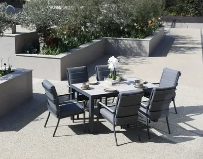 Supremo Mannington 6 Seat Rectangular Dining Set