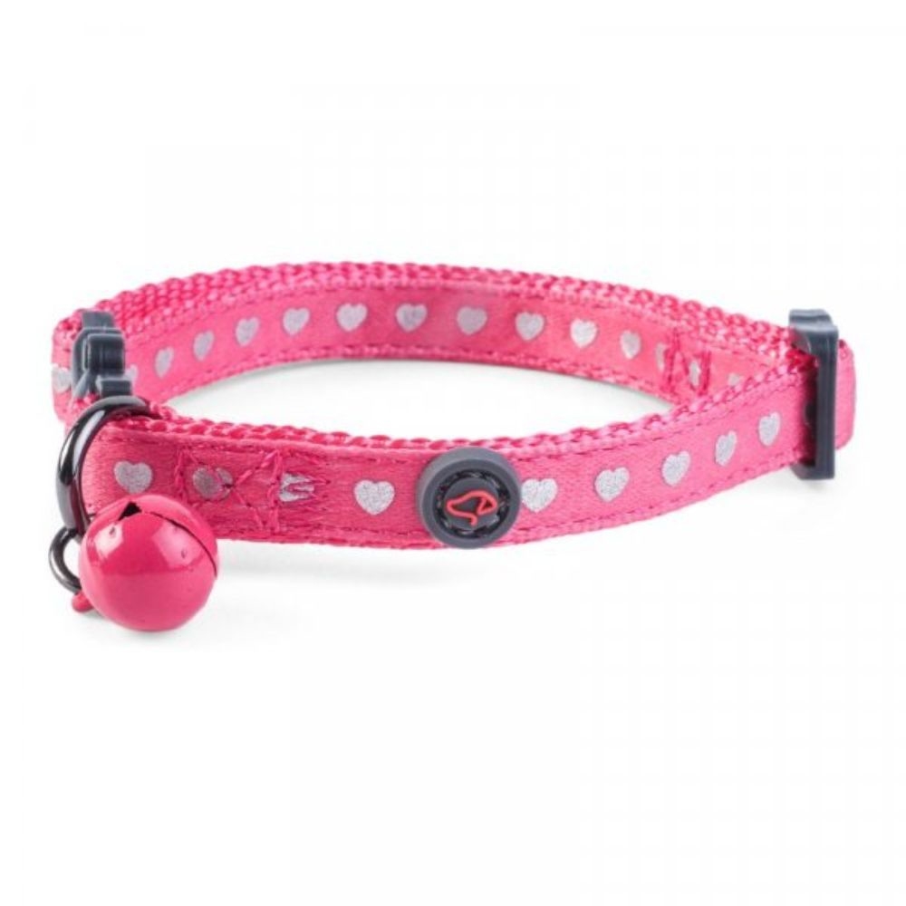 Zoon Wonderlust Pink Shiny Heart Cat Collar - Shop - Skylark